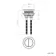 Alma & Kent Matt Black Cistern Flush Button - 48mm hole