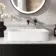 Missouri Matt White Rectangular Counter Top Stone Basin 500x360mm