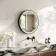 Libby Matt Black Round Illuminated LED Mirror 580mm