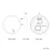 Libby Matt Black Round Illuminated LED Mirror 580mm