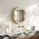 Libby Brushed Brass Round Illuminated LED Mirror 580mm