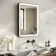 Libby Matt Black Illuminated LED Mirror 800x600mm