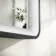Libby Matt Black Illuminated LED Mirror 800x600mm