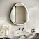 Libby Matt Black Illuminated LED Mirror 806x813mm