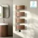 Seville Electric Brushed Copper Designer Flat Panel Heated Towel Rail 1200x450mm