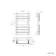 Santorini Electric Brushed Copper Flat Panel Heated Towel Rail 650x400mm