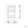 Santorini Electric Brushed Copper Flat Panel Heated Towel Rail 800x450mm