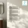 Cannes Electric Chrome Designer Heated Towel Rail 800x500mm