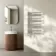 Cannes Electric Chrome Designer Heated Towel Rail 800x500mm