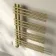 Cannes Electric Brushed Brass Designer Heated Towel Rail 800x500mm