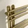 Cannes Electric Brushed Brass Designer Heated Towel Rail 800x500mm