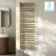 Cannes Electric Brushed Brass Designer Heated Towel Rail 1600x500mm