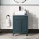 Bermuda Inky Blue Vanity with Marble Top & Curved Counter Top Basin 600mm