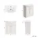 Capri Cotton White Vanity with Semi Recessed Basin 750mm - Chrome Handles