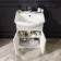 Capri Cotton White Basin Vanity and Back To Wall Unit 1050mm (Excludes Toilet) - Chrome Handles