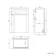 Capri Cotton White Combination Vanity Basin and Aruba Toilet 1050mm - Chrome Handles