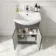 Capri Slate Grey Combination Vanity Basin and Aruba Toilet 1050mm - Chrome Handles