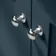Capri Navy Blue Basin Vanity and Back To Wall Unit 1350mm (Excludes Toilet) - Chrome Handles