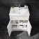 Milos Cotton White Combination Vanity Basin and Aruba Toilet 1100mm - Chrome Handles