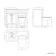 Milos Fog Grey Combination Vanity Basin and Aruba Toilet 1000mm - Chrome Handles
