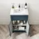 Milos Navy Blue Combination Vanity Basin and Aruba Toilet 1000mm - Chrome Handles