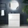 Corsica Gloss White Basin Drawer Vanity 800mm