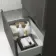 Corsica Tungsten Grey Drawer Vanity with Marble Top 600mm - Excludes Counter Top Basin