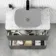 Corsica Tungsten Grey Drawer Vanity with Marble Top 800mm - Excludes Counter Top Basin