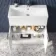 Havana Fluted Coastal White Combination Vanity Basin and Miami Toilet 1300mm - Chrome Handles