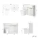 Sicily Fluted Coastal White Combination Vanity Basin and Tucson Toilet 1200mm - Brushed Brass Accents - Right Handed