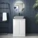 Corsica Gloss White Vanity with Marble Top 600mm - Excludes Counter Top Basin