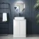 Corsica Gloss White Vanity with Marble Top & Marin Basin 600mm