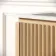 Maru Oak Wood Grain Vanity Unit & Matt White Stone Basin 800mm