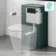 Detroit Cable Operated Concealed Cistern With Brushed Gunmetal Round Push Button Dia.48mm