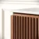 Maru Walnut Wood Grain Vanity Cabinet 600mm with Carrara Marble Top - Basin Not Included