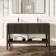 Maru Black Oak Carrara Marble Vanity Unit & Undermount Basin 1400mm