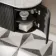 Positano Black Oak Curved Wall Hung Vanity Drawer with Carrara Marble Top 1200mm - Basin Not Included