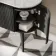 Positano Black Oak Curved Vanity Unit with Carrara Marble Top 1000mm - Basin Not Included