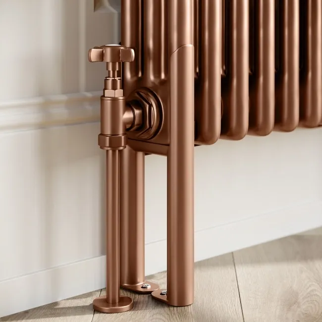 Athens Antique Copper Triple Column Vertical Traditional Radiator 1800x560mm