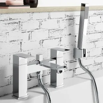 Mersey Chrome Bath Filler & Handheld Shower
