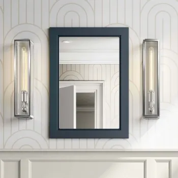 Inky Blue Bathroom Mirror 700x500mm