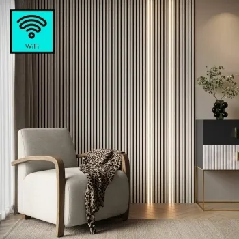 Trepanel Bright® Wall Panel Wifi LED Strip Lights 2.4m Pack of 4