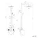 Suir Premium Round Brushed Brass Thermostatic Bath Filler Shower Set with Knurled Detailing
