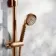 Corrib Premium Brushed Copper Round Thermostatic Shower Set