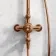 Corrib Premium Brushed Copper Round Thermostatic Shower Set