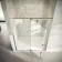 Cologne Stainless Steel Easy Clean 8mm Hinged Shower Door 1400mm