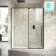 Cologne Matt Black Easy Clean 8mm Hinged Shower Door 1500mm