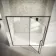 Cologne Matt Black Easy Clean 8mm Hinged Shower Door 1500mm