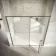Cologne Brushed Gunmetal Easy Clean 8mm Hinged Shower Door 1500mm