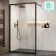 Antwerp Matt Black Framed Easy Clean 8mm Wet Room Shower Glass Panel 1200mm